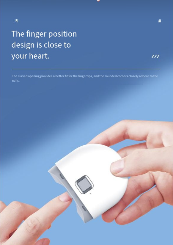 electric nail clipper with light
